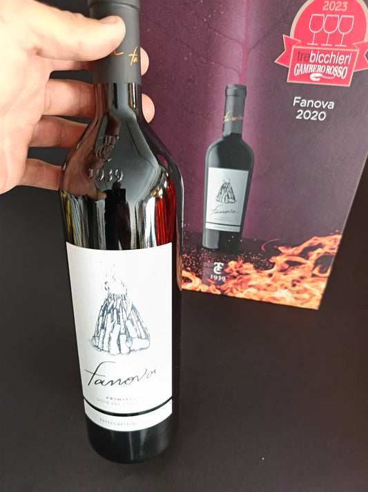 comprare online vino rosso fanova annata 2022 Fanova Primitivo DOC - Terrecarsiche premio tre bicchieri gambero rosso 2020 anno 2023 invio gratuito bottega imperiale