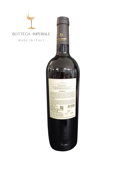 dove comprare online web shop ordinare vino enoteca bottega imperiale Somiero
SUSUMANIELLO SALENTO
INDICAZIONE GEOGRAFICA PROTETTA vini salentini invio gratis puglia annata vitigno autoctono igp
