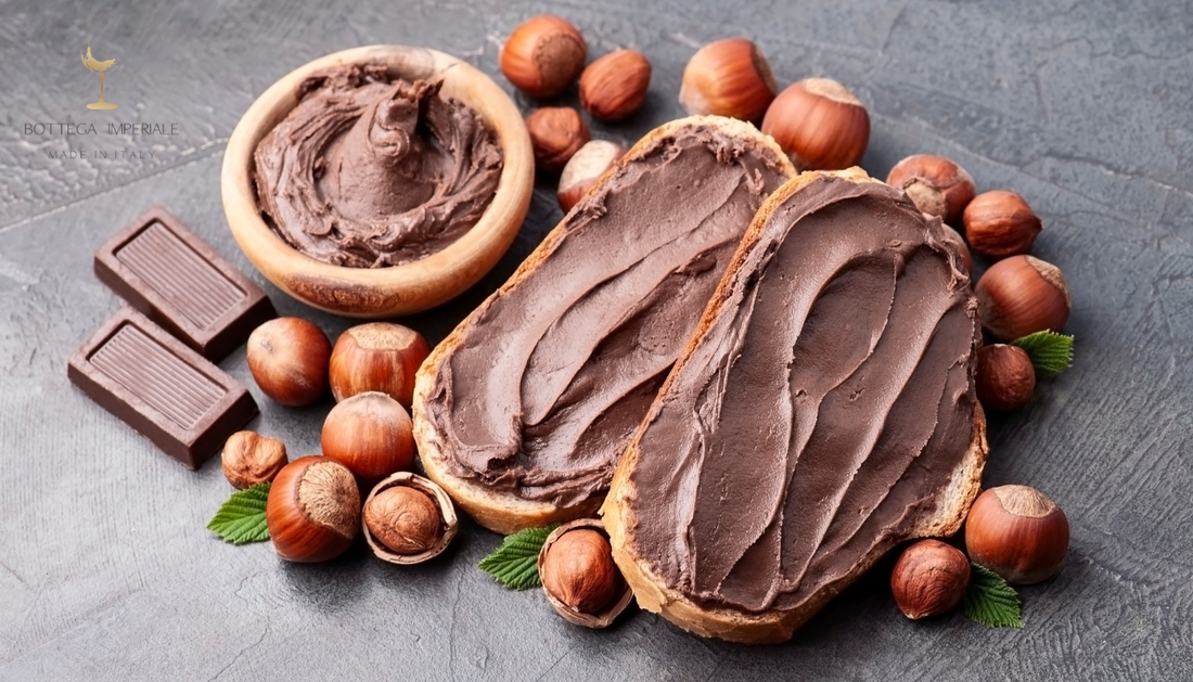 ricetta per dolci crema di cioccolato spalmabile con nocciole italiane bottega imperiale blog vlog