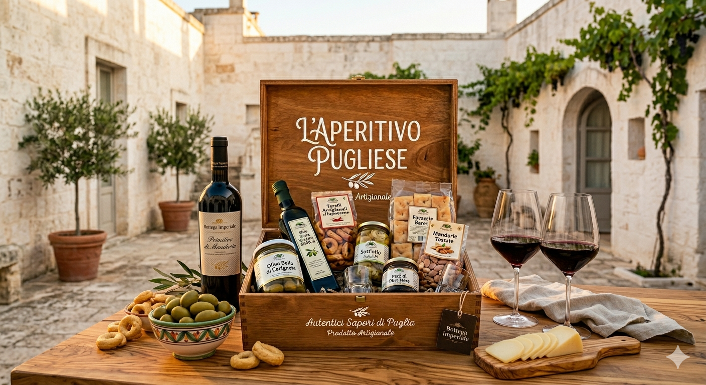 Un autentico cofanetto box ideale come regalo gourmet per un aperitivo unico ed indimenticabile