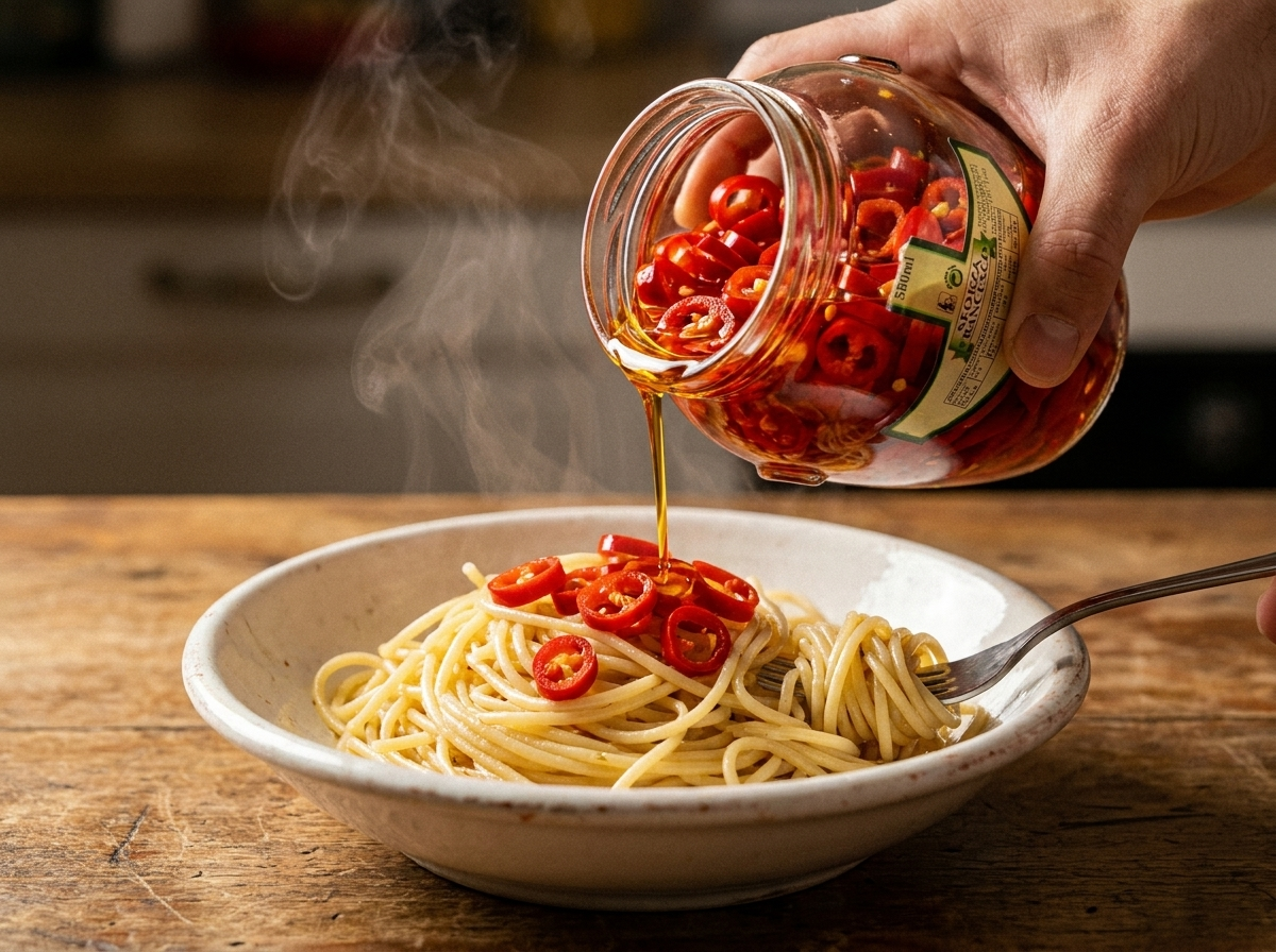 Peperoncino piccante a rondelle sott'olio, 550g. Produttore artigianale  Puglia. Intenso, autentico. Solo su Bottega Imperiale.