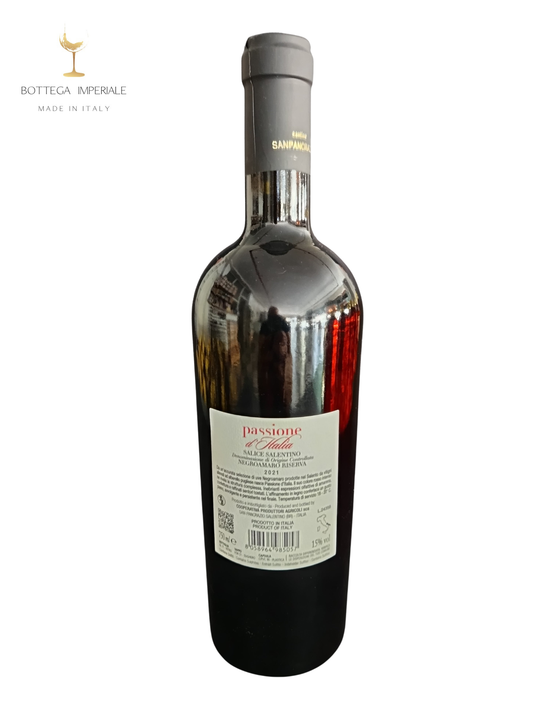 invio gratuito la bottega imperiale vino rosso eccellente cantine san pancrazio vino pugliese passione d'italia riconoscimenti e premi vini qualità supermarket salento produttori uva made in italy regalo luxury
