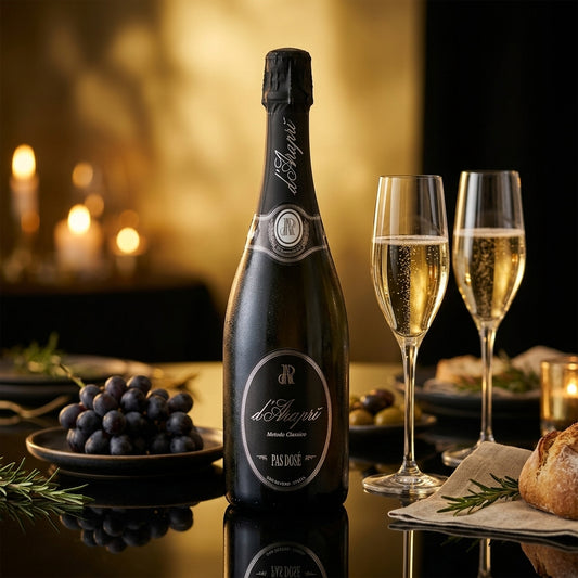spumante d’Araprì Pas Dosé, spumante pugliese, Metodo Classico Puglia, spumante dosaggio zero, Pas Dosé d’Araprì, spumante secco, Bombino Bianco e Pinot Nero, spumante per pesce, bollicine pugliesi