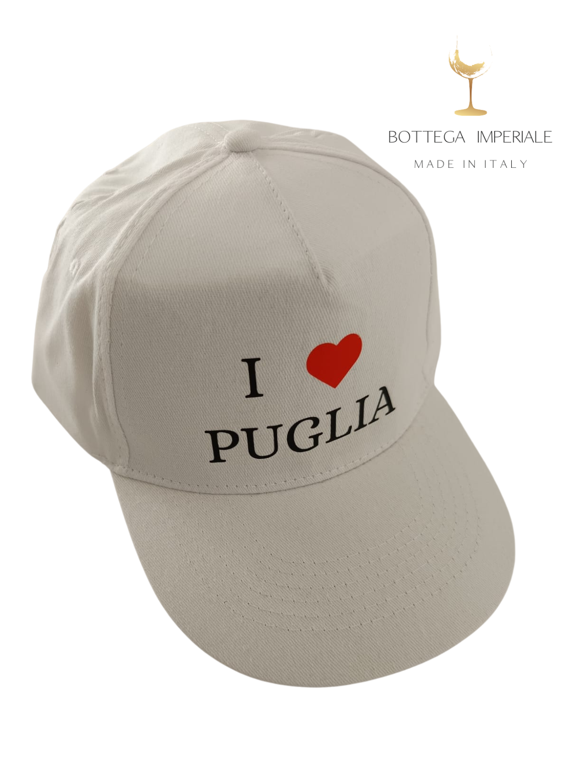 comprare cappellino baseball imperiale bottega made in puglia salento lecce shop online supermercato nero bianco uomo donna