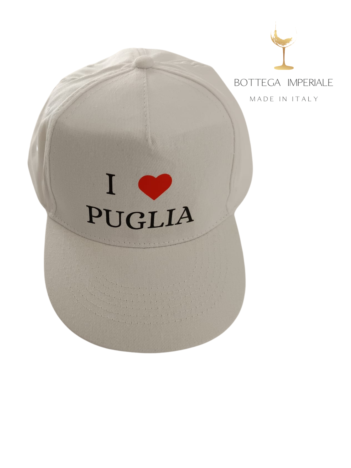 Qualità Premium - Il materiale e le cuciture rendono il cappellino sportivo molto comodo e resistente nel lungo periodo. Il cappellino base non sviluppa cattivi odori bottega imperiale lecce salento I LOVE PUGLIA