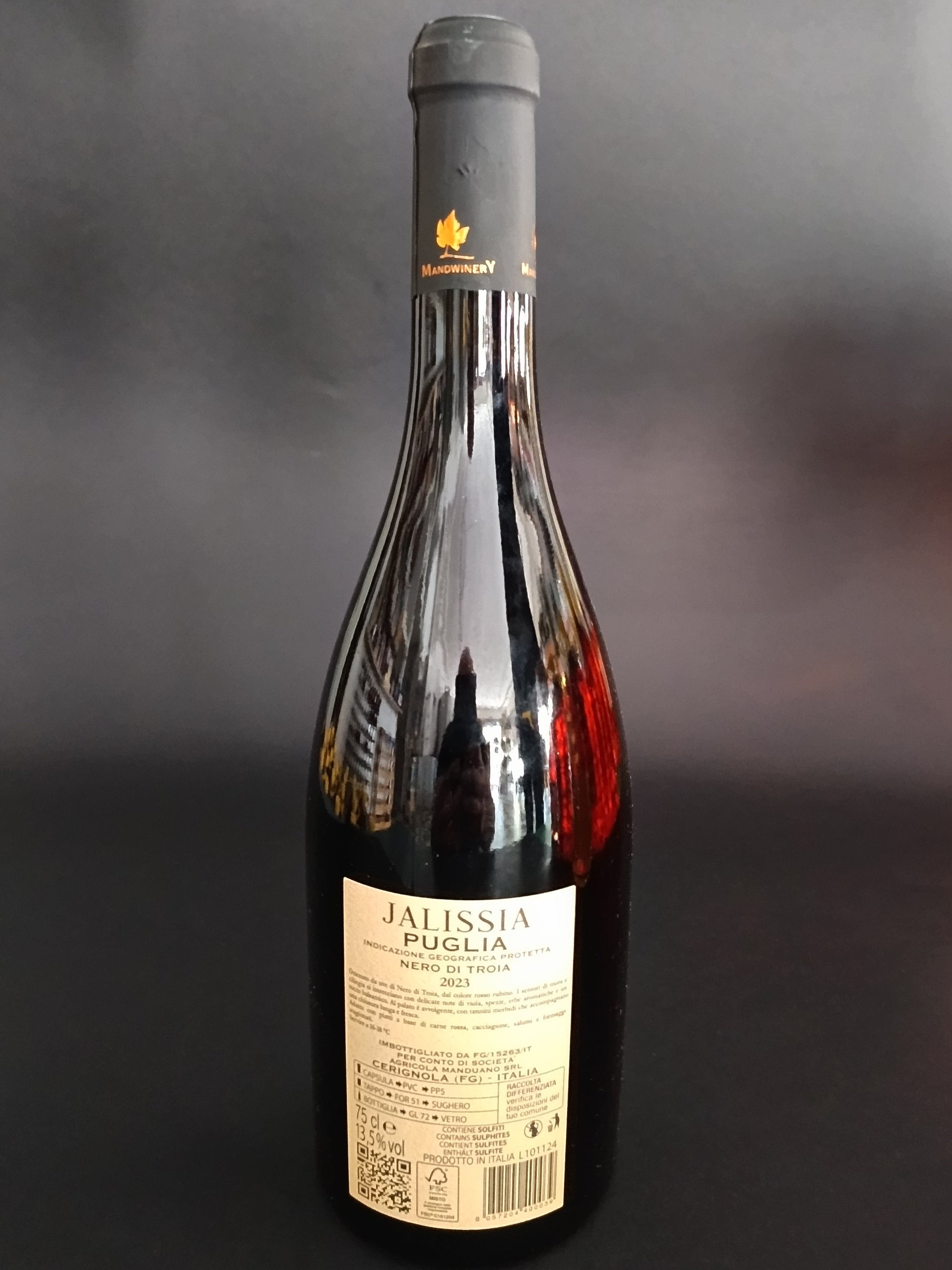 Vino Bottega Imperiale Cerignola vino rosso comprare online web pagina jalissia mandwinery nero di troia