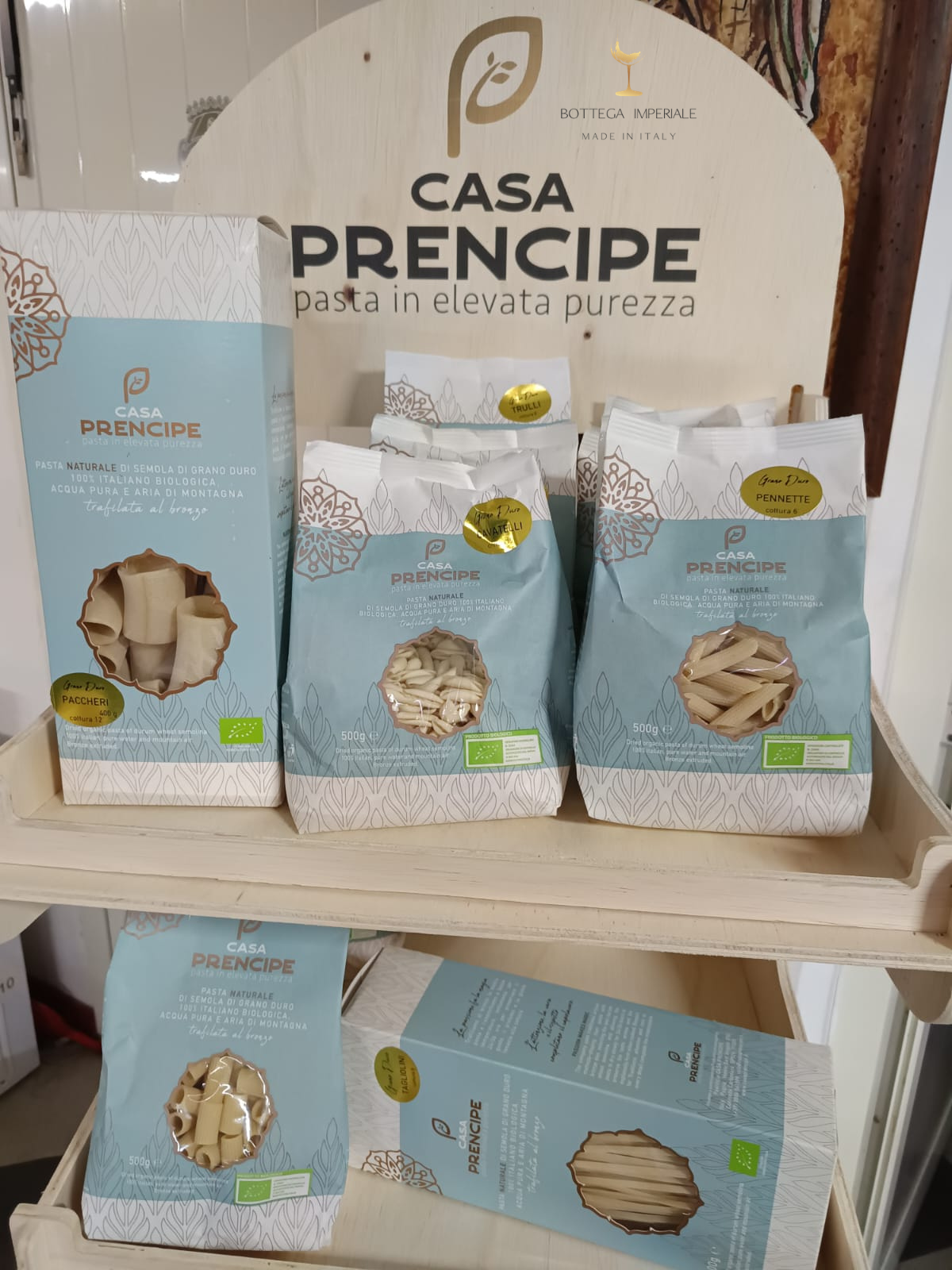pasta artigianale pugliese essiccazione lenta bottega imperiale supermercato comprare online shop bio salento lecce supermaret