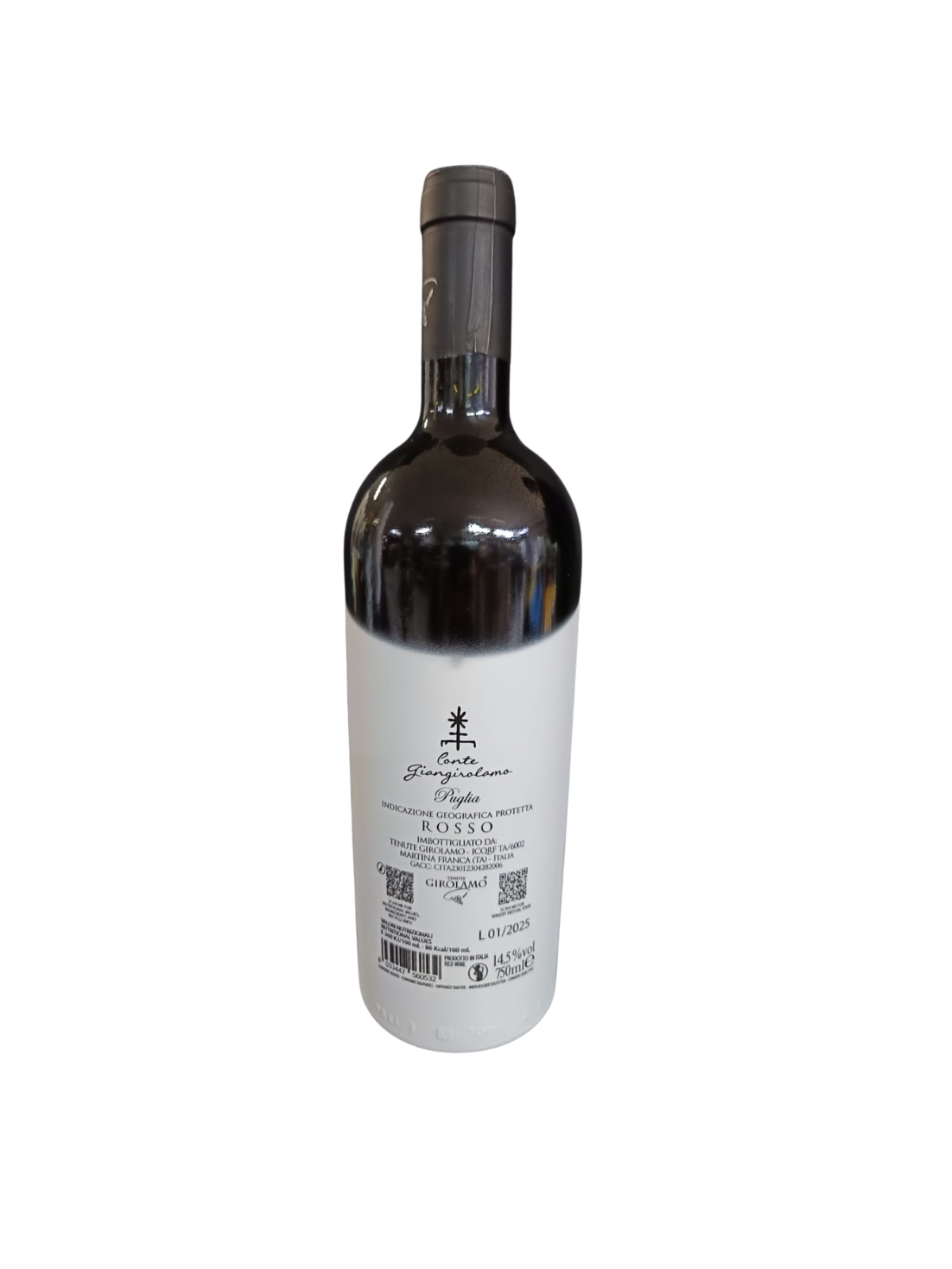 il migliore vino rosso Conte GianGirolamo Rosso I.G.P. Puglia
Tenta Girolamo enoteca puglia vino salentino vini italiani invio gratis annata 2020 Bottega Imperiale shop web nternet