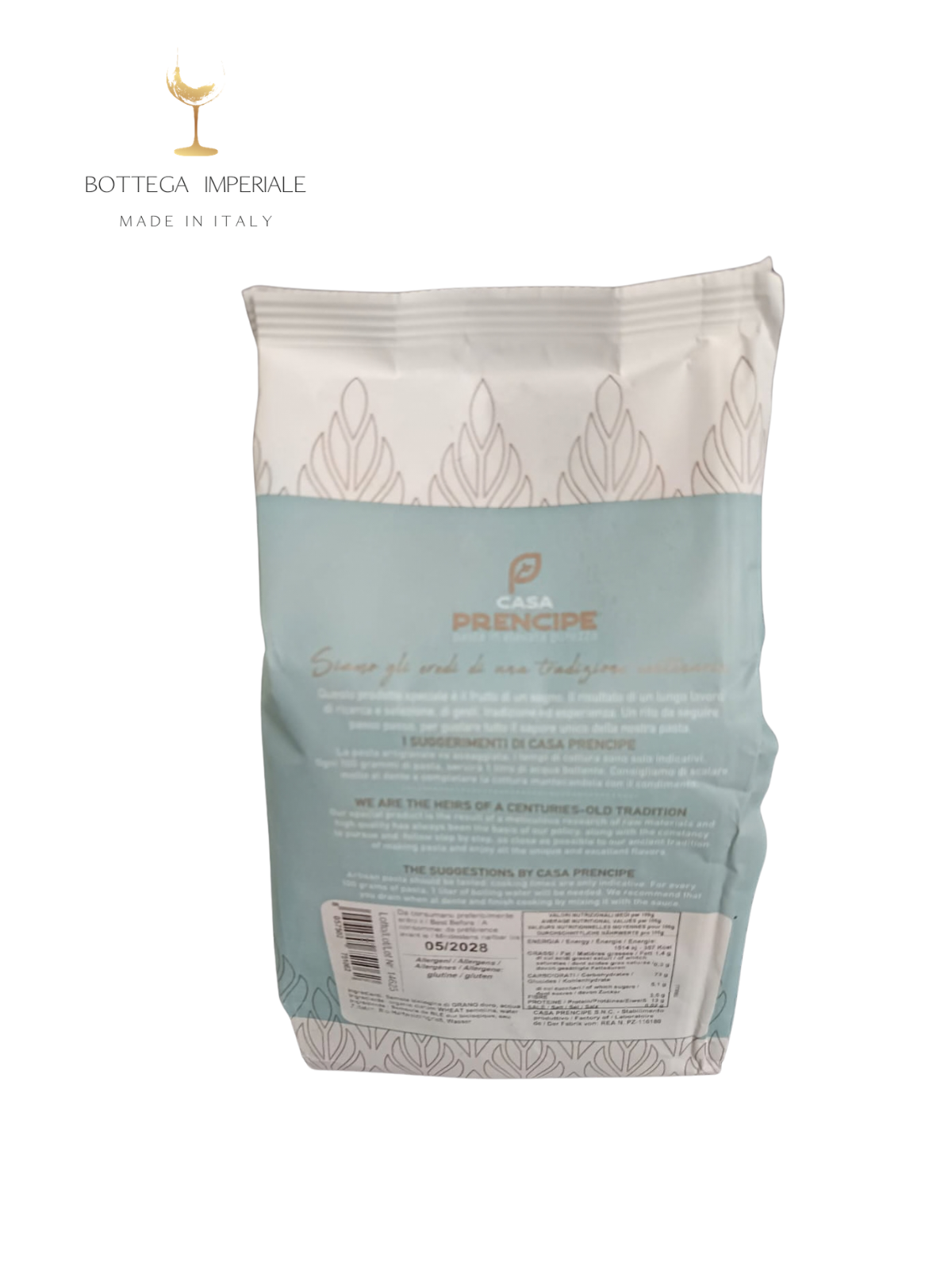 comprare online supermercato ordinare shop web bottega imperiale pasta artigianale biologica trafilata al bronzo ecologica farina semola trigo duro grano tenero casa prencipe puglia 