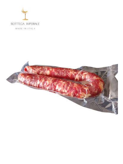 salsicce nostrane pugliesi dove posso comprare salsiccia dolce di suino pugliese aperitivo economico con semi di finocchietto bottega imperiale la puglia a casa tua invio gratis artigianale di suino foto