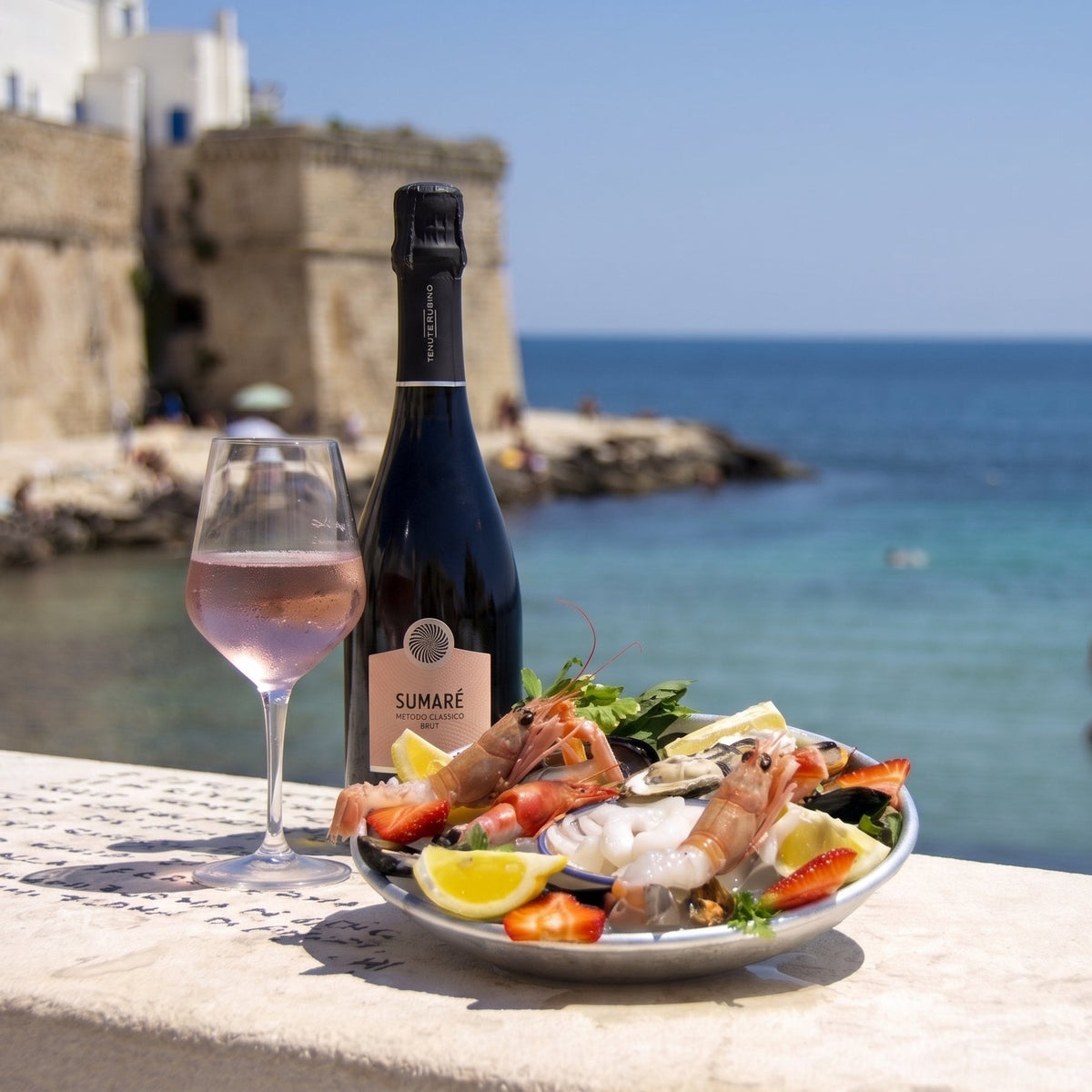 spumante pugliese brindisi sumaré tenute rubino brut pugliese metodo classico salento
