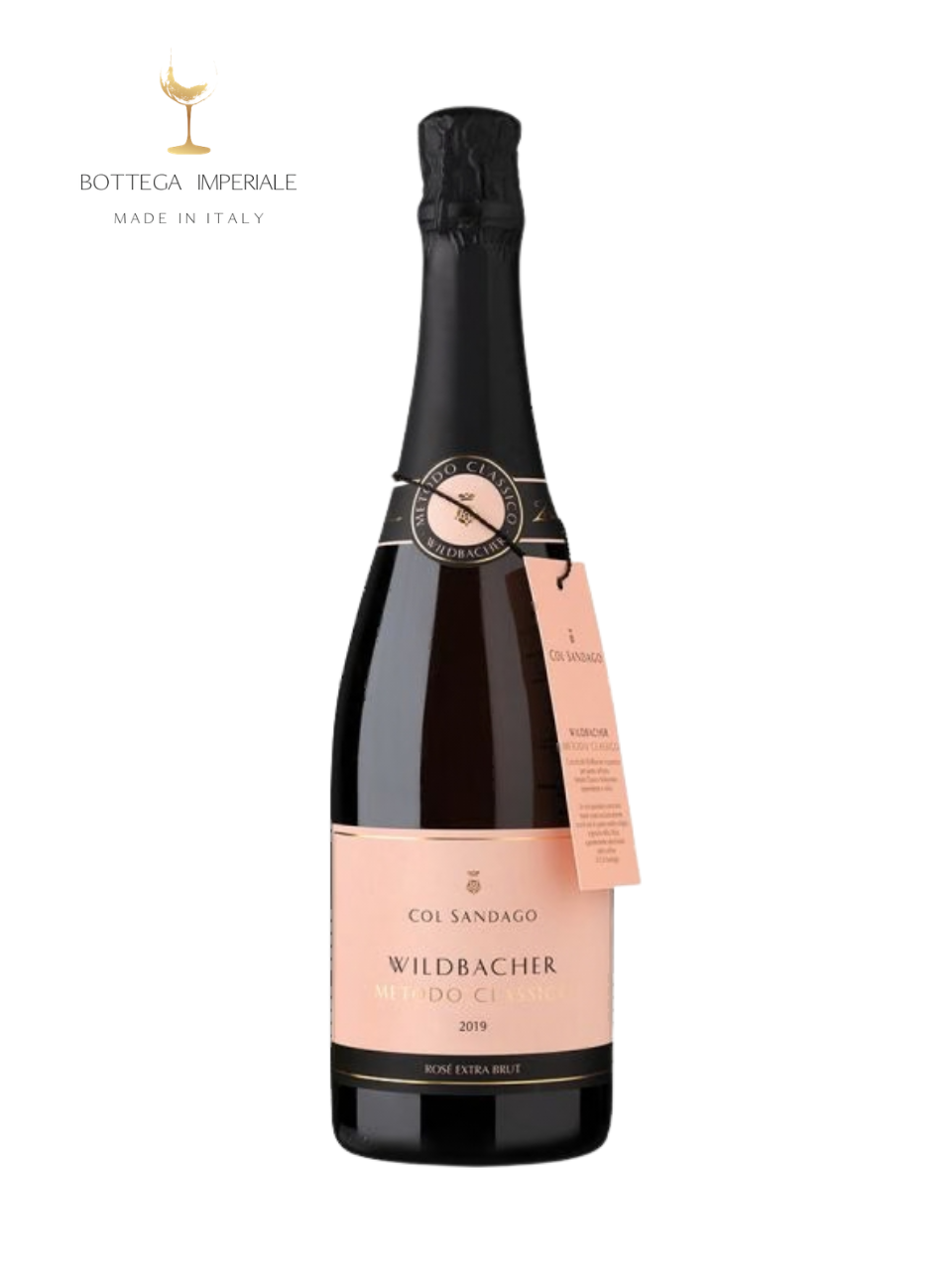 WILDBACHER METODO CLASSICO ROSÈ EXTRA BRUT V.S.Q. dove posso comprare online prosecco champagne italiani vini bottega imperiale salento puglia shop web enoteca regalo gourmet delicatessen abbinamenti cibo 