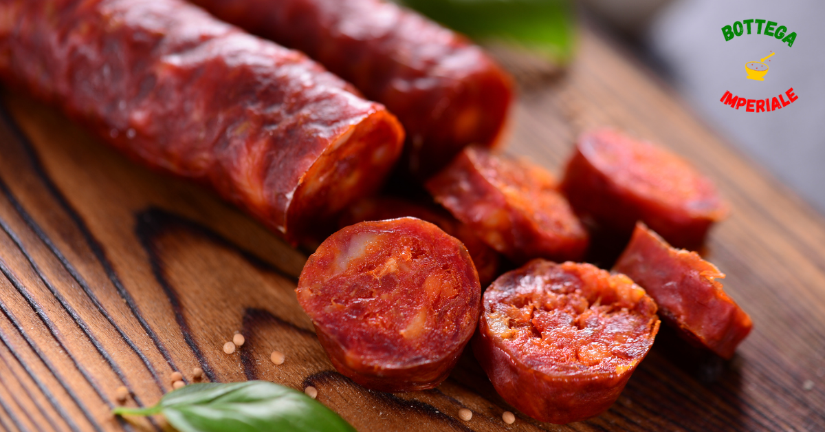 salsiccia dolce a punta di coltello pugliese bottega imperiale aperitivo carne suina puglia senza glutine 